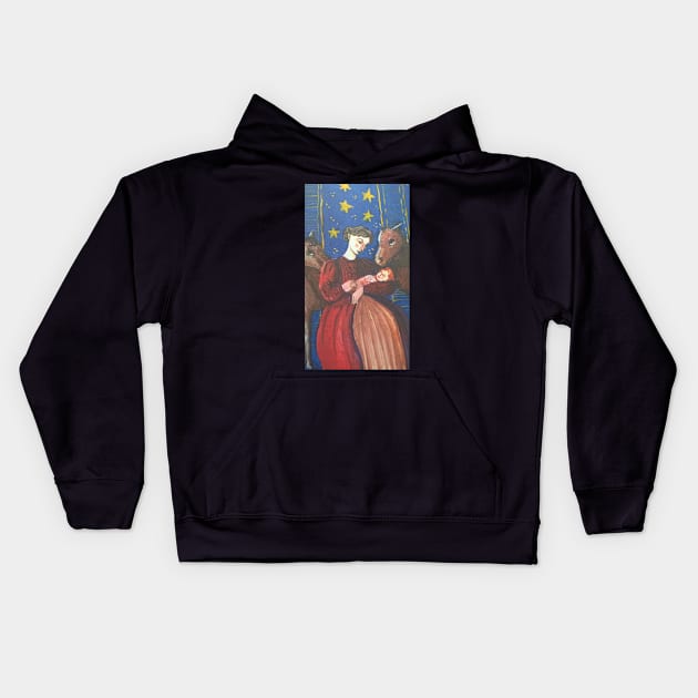 Dolls' Nativity Kids Hoodie by ChristmasPress